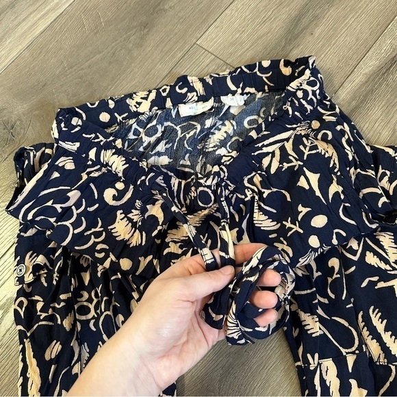 Anthropologie Hei Hei Harem Cargo Pants- Navy Cream size Medium - Picture 6 of 16